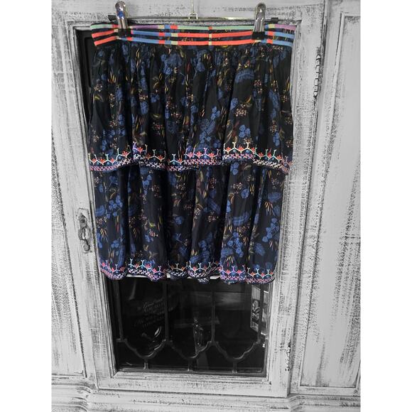 NWT Anthropologie Let Me Be Tiered Boho Mini Skirt - Medium - Picture 6 of 6